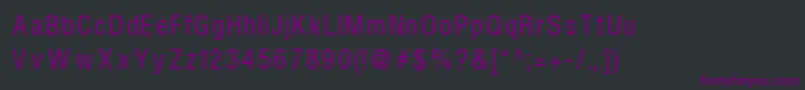 Шрифт Helvcondenced – фиолетовые шрифты на чёрном фоне