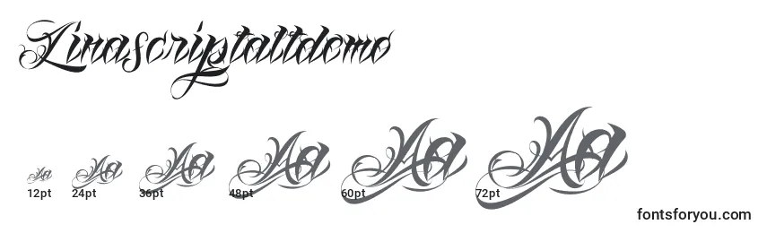 Linascriptaltdemo Font Sizes