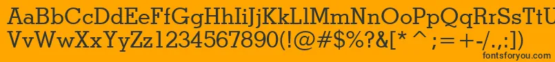 StymieMediumBt Font – Black Fonts on Orange Background