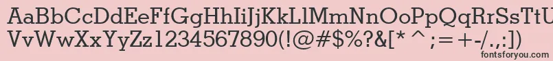 StymieMediumBt Font – Black Fonts on Pink Background