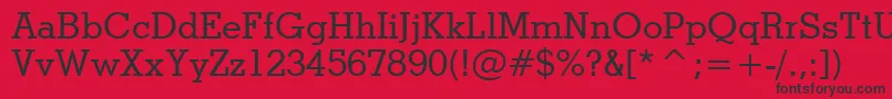 StymieMediumBt Font – Black Fonts on Red Background