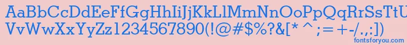 StymieMediumBt Font – Blue Fonts on Pink Background