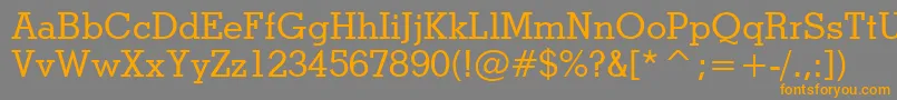 StymieMediumBt Font – Orange Fonts on Gray Background