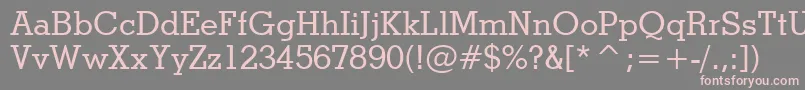 StymieMediumBt Font – Pink Fonts on Gray Background