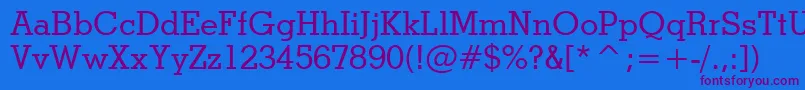 StymieMediumBt Font – Purple Fonts on Blue Background