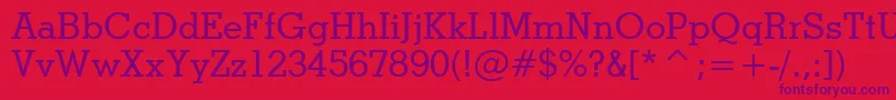 StymieMediumBt Font – Purple Fonts on Red Background