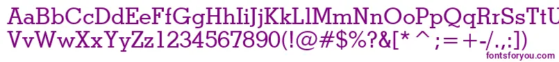 StymieMediumBt-fontti – violetit fontit valkoisella taustalla
