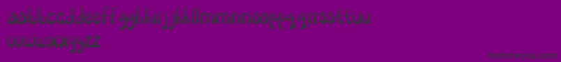 Heirloom Font – Black Fonts on Purple Background