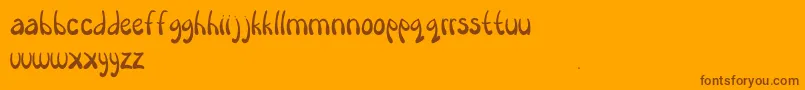 En savoir plus sur la police Heirloom Police Heirloom – polices brunes sur fond orange