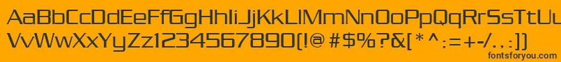 Chainlink Font – Black Fonts on Orange Background