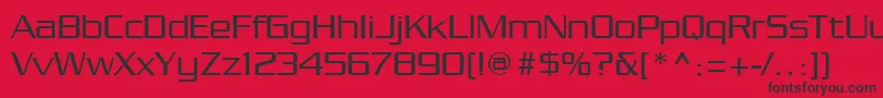 Chainlink Font – Black Fonts on Red Background
