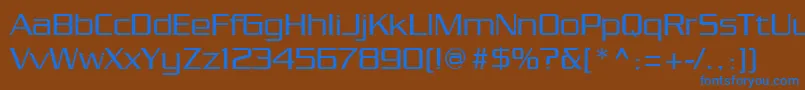 Chainlink Font – Blue Fonts on Brown Background