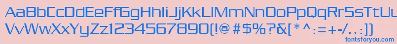 Chainlink Font – Blue Fonts on Pink Background