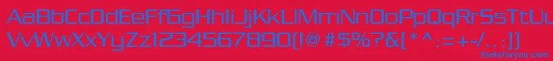 Chainlink Font – Blue Fonts on Red Background