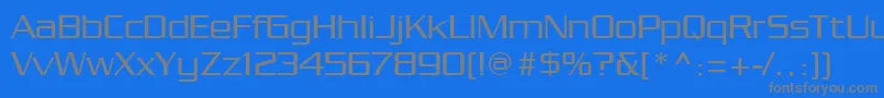 Chainlink Font – Gray Fonts on Blue Background