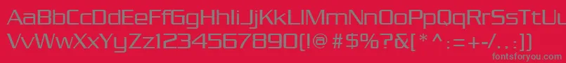 Chainlink Font – Gray Fonts on Red Background