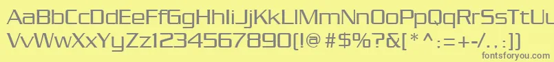 Chainlink Font – Gray Fonts on Yellow Background