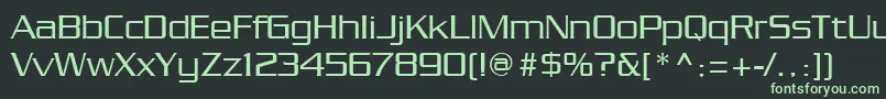 Chainlink Font – Green Fonts on Black Background