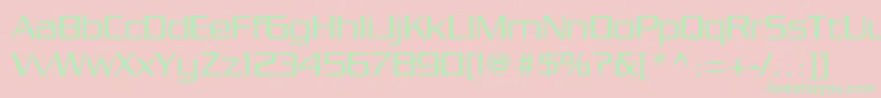 Chainlink Font – Green Fonts on Pink Background