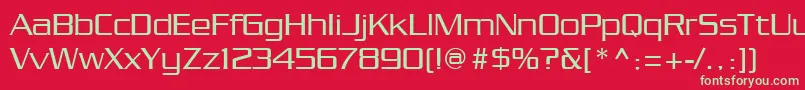 Chainlink Font – Green Fonts on Red Background