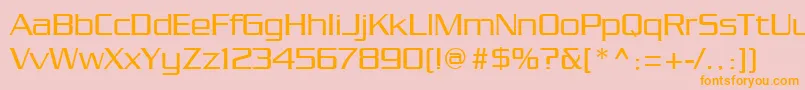 Chainlink Font – Orange Fonts on Pink Background