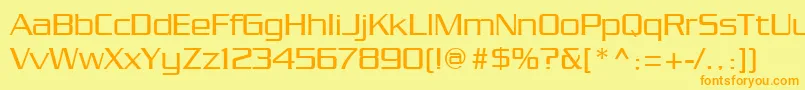 Chainlink Font – Orange Fonts on Yellow Background