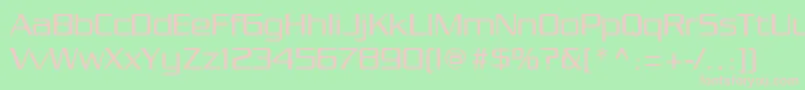 Chainlink Font – Pink Fonts on Green Background