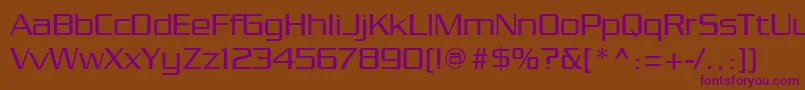 Chainlink Font – Purple Fonts on Brown Background