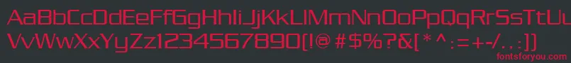 Chainlink Font – Red Fonts on Black Background