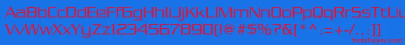 Chainlink Font – Red Fonts on Blue Background