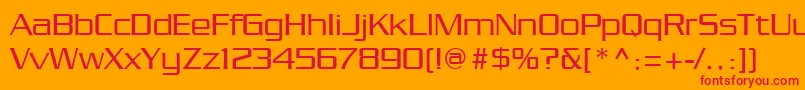 Chainlink Font – Red Fonts on Orange Background