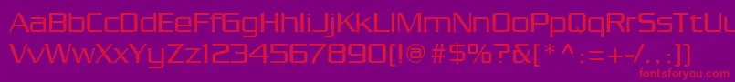 Chainlink Font – Red Fonts on Purple Background