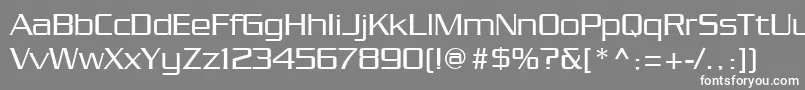 Chainlink Font – White Fonts on Gray Background