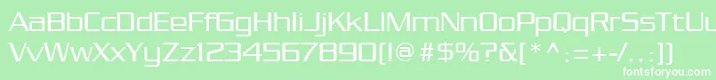 Chainlink Font – White Fonts on Green Background