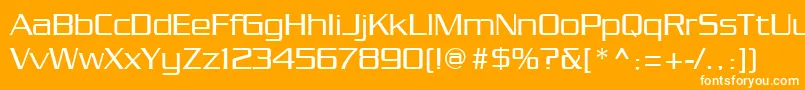 Chainlink Font – White Fonts on Orange Background