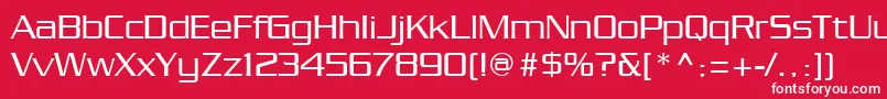 Chainlink Font – White Fonts on Red Background