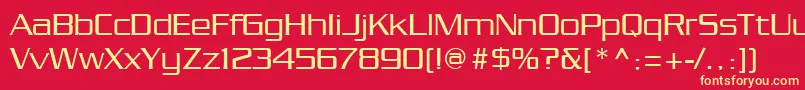 Chainlink Font – Yellow Fonts on Red Background
