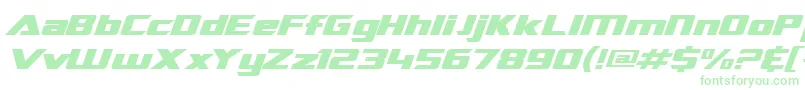 SfTransroboticsExtendedItalic-Schriftart – Grüne Schriften