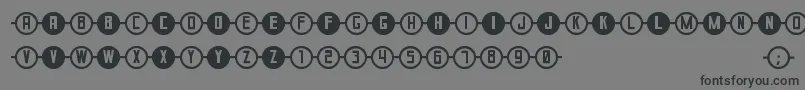 ConcadenadoSt Font – Black Fonts on Gray Background