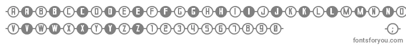 フォントConcadenadoSt – 灰色のフォント