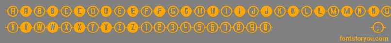 Шрифт ConcadenadoSt – оранжевые шрифты на сером фоне