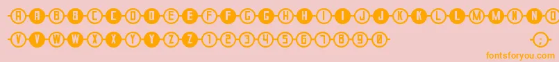 ConcadenadoSt Font – Orange Fonts on Pink Background