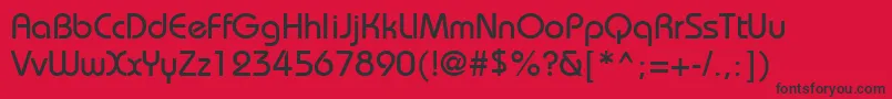 BordeauxmediumRegular Font – Black Fonts on Red Background