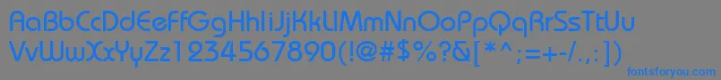BordeauxmediumRegular Font – Blue Fonts on Gray Background