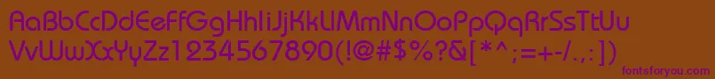 Шрифт BordeauxmediumRegular – фиолетовые шрифты на коричневом фоне