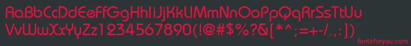BordeauxmediumRegular Font – Red Fonts on Black Background