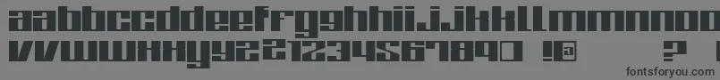 ZoneRegular Font – Black Fonts on Gray Background