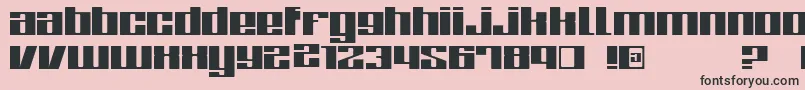 ZoneRegular Font – Black Fonts on Pink Background