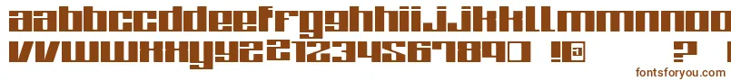 ZoneRegular Font – Brown Fonts on White Background