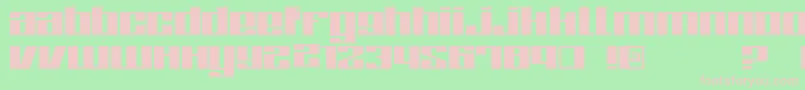 ZoneRegular Font – Pink Fonts on Green Background